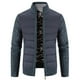 thumbnail image 5 of Suéter de cuello alto con forro polar y costuras gruesas para hombre, cárdigan informal de talla grande para hombre, 5 of 5