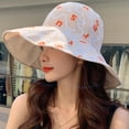 thumbnail image 4 of Women Bucket Hat Reversible: Embroidered Letter Fishing Hat Safari Hat Sun Hat, 4 of 7