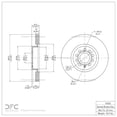 thumbnail image 2 of Front Dynamic Friction Company GEOSPEC Coated Brake Rotor 604-74053 (1), 2 of 2