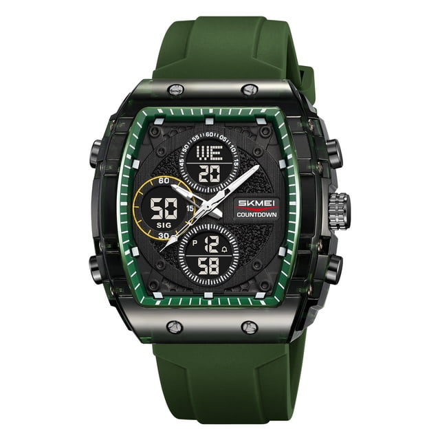 Digital Alarm Clock Large Display Men'S Outdoor Sports Watch with Luminous Dial, Waterproof for Swimming Running Hiking, Digital Watch Waterproof Multi-Function for Camping