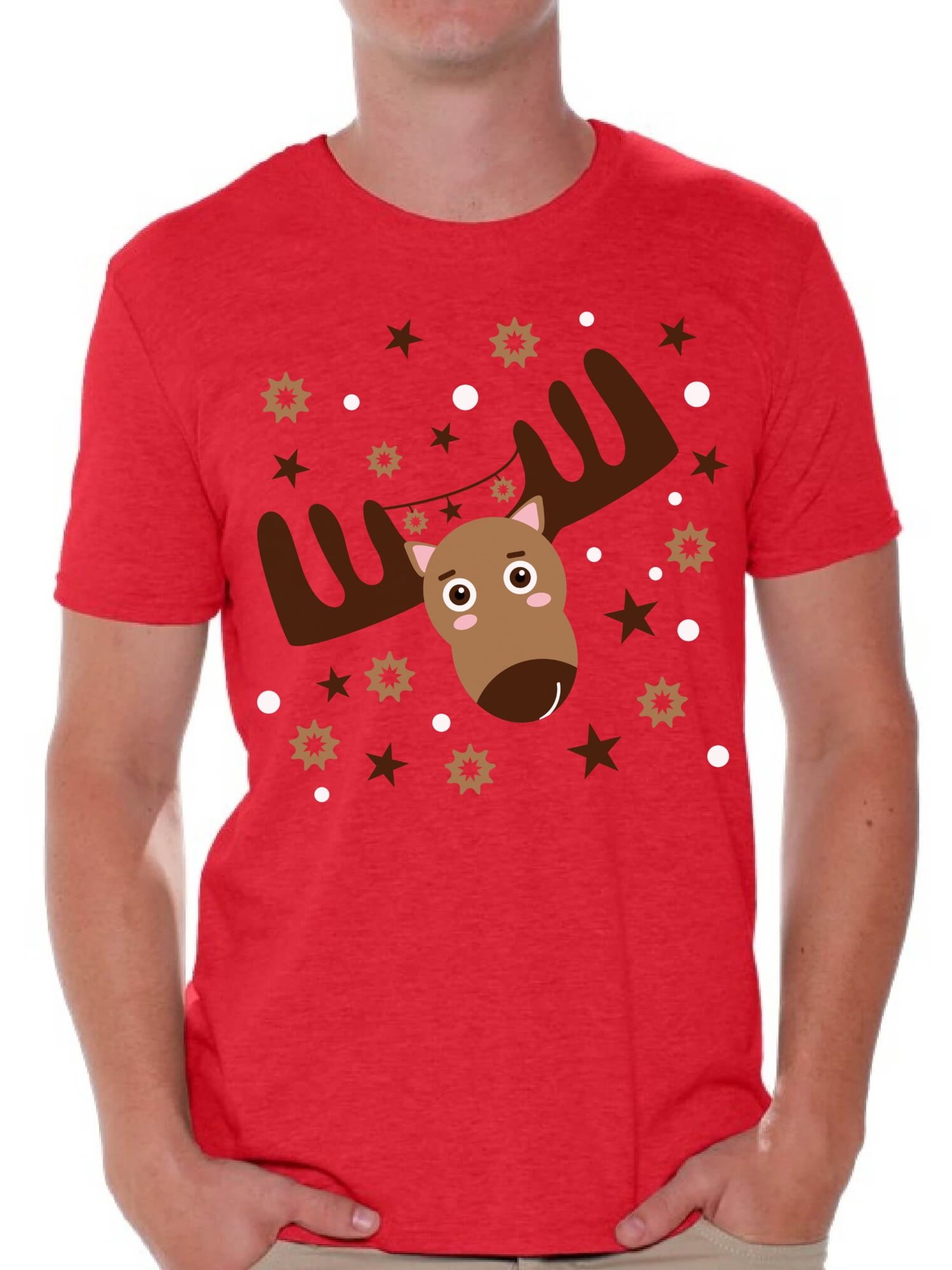 Mens reindeer t shirt Clearance