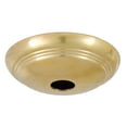 thumbnail image 3 of B&P Lamp® Unfinished Brass Solid Spun Brass Ribbed Ceiling Light Ceiling Light Canopy Plate Plate, Hardware Not Included, 3 of 3