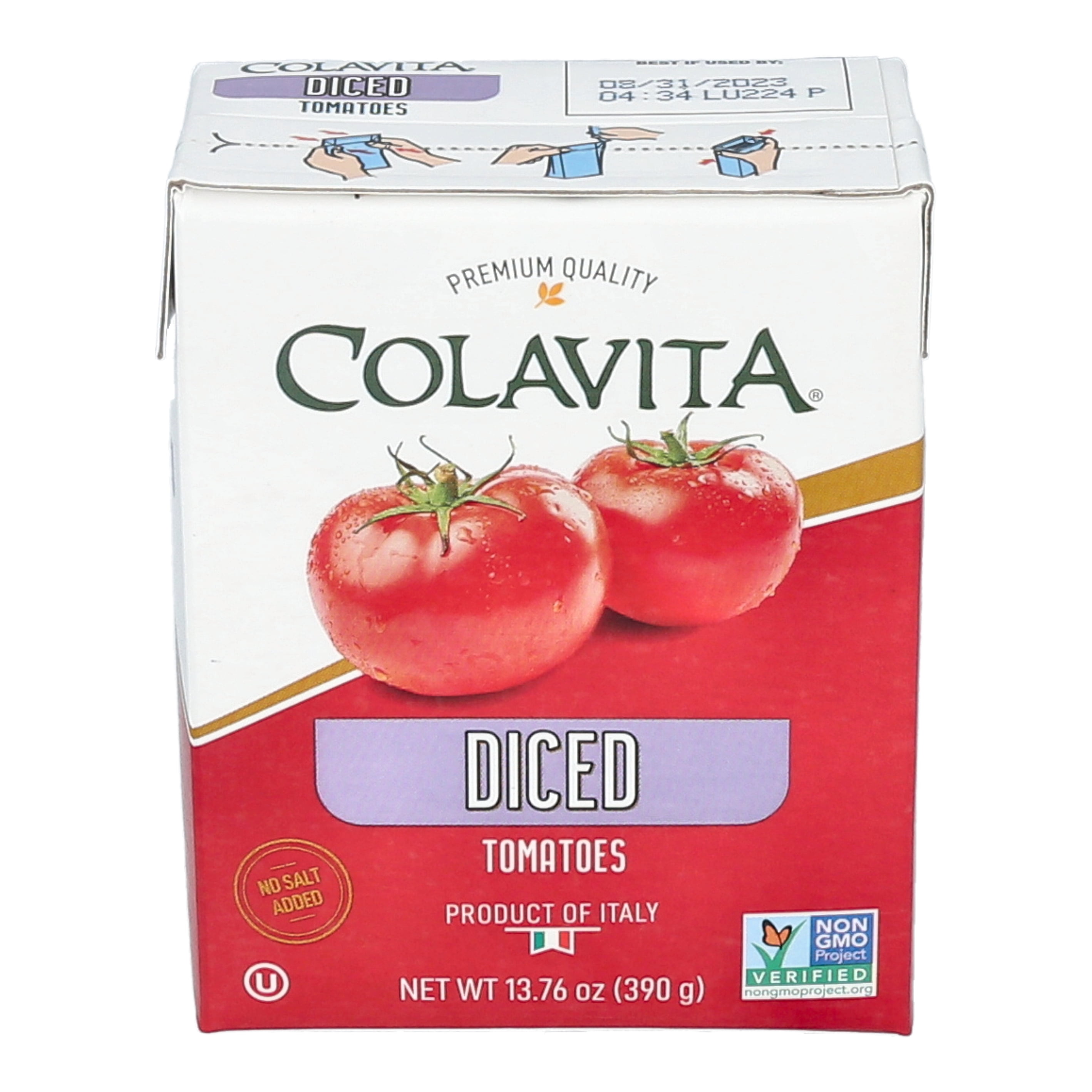 (6 pack) Colavita Diced Tomatoes, 13.76 Ounce