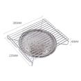 thumbnail image 1 of Cesta para asar barbacoa, parrilla de Gas portátil, estera para barbacoa para carnes, pescado, verduras, red para asar al aire libre para acampar, 1 of 8
