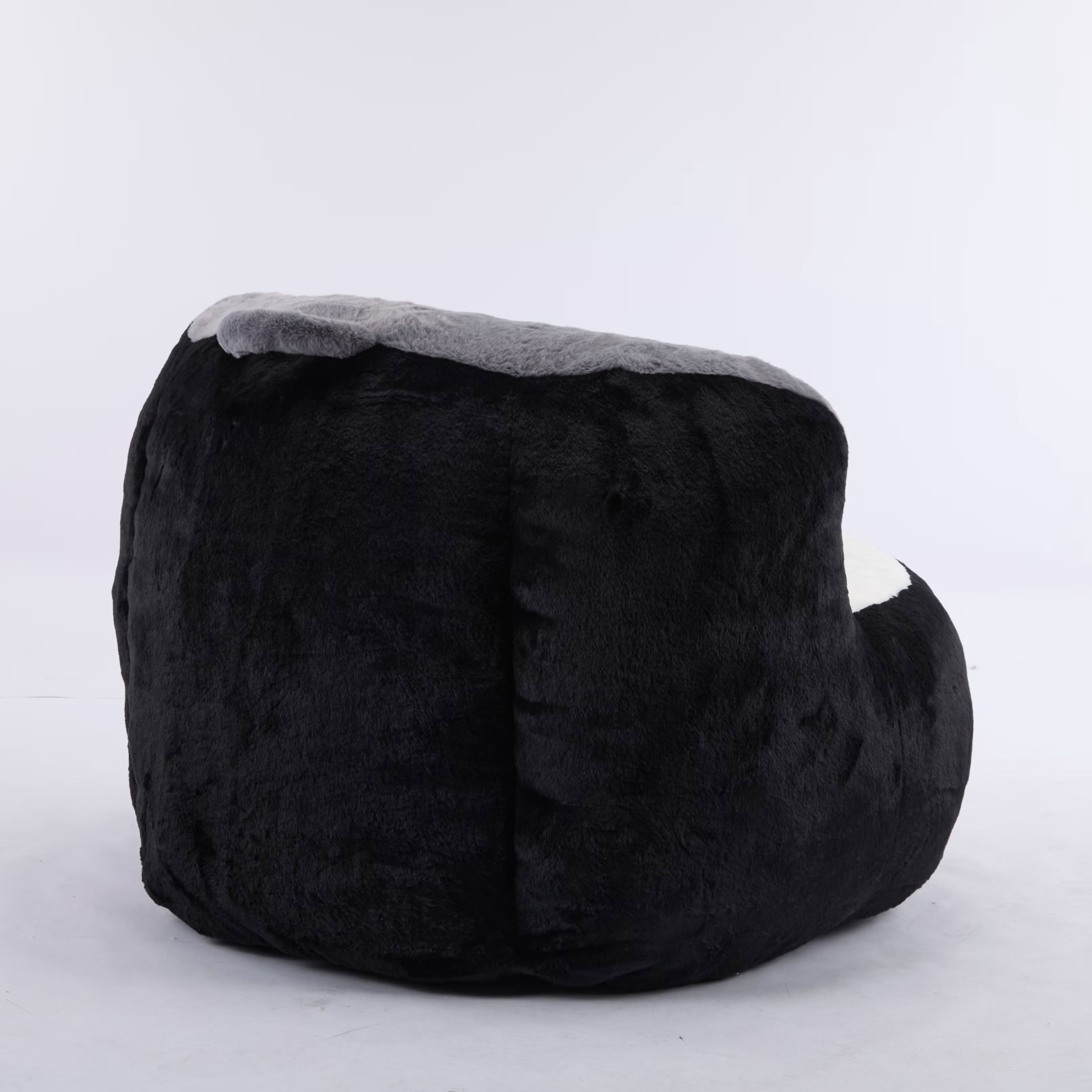 MAYEERTY Oversized Bean Bag Chair, Faux Rabbit Fur Lounge Sofa for Living Room Bedroom Dorm, No Assembly Required