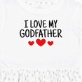 thumbnail image 4 of Inktastic I Love My Godfather Girls Toddler Dress, 4 of 5