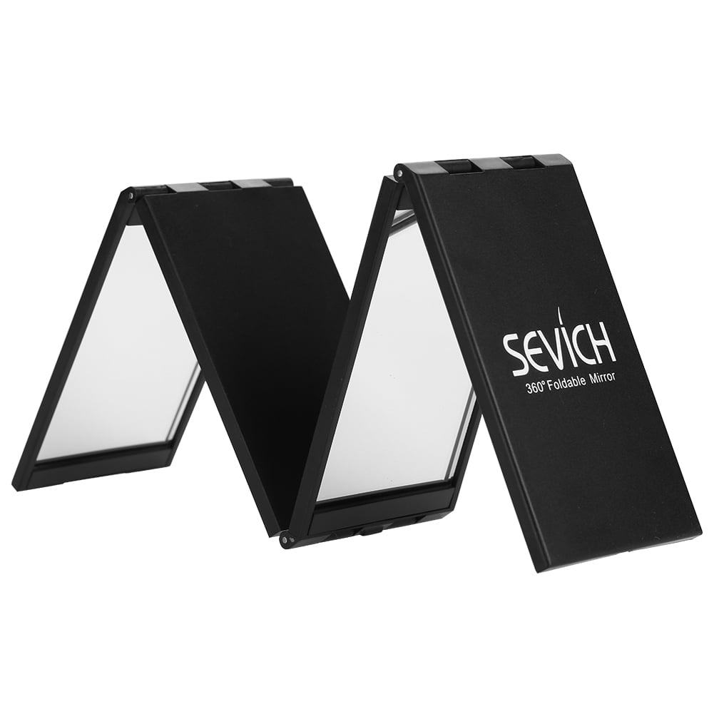 WALFRONT 360° No Dead Angle Foldable Hair Colouring Mirror Mini Folding Portable Makeup Tool, Makeup Mirror, Mini Mirror