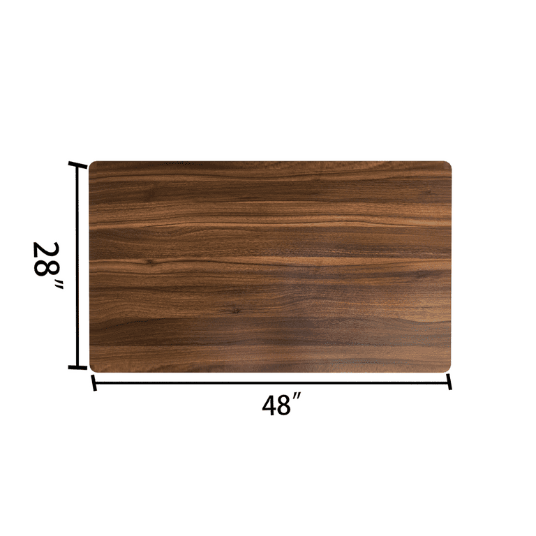 AIMEZO 47 x 28 inch Table Top Solid One Piece Deep Wood Grain Desktop Universal for Standing Desk Frame Wood Desk Top Only