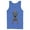 Royal Blue, variant on Men's Superman Bold Hero Pose  Tank Top Royal Blue 2X Large