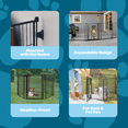 thumbnail image 4 of Carlson Pet Products Weatherproof Outdoor Super Pet Gate Black 28" x 144", 4 of 7