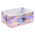 thumbnail image 2 of Storage Basket Foldable Open Organizers for Clothes Toys Books15.75x10.63x6.96in Black Dog in A Balloon, 2 of 8