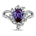 thumbnail image 2 of Star K � Simulated Alexandrite Pear Shape 8x6 Halo Split Shank Ring, 2 of 9