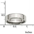 thumbnail image 5 of Stainless Steel Beveled Edge 6mm Polished Band, Available in Multiple Sizes, 5 of 9
