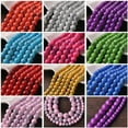 thumbnail image 3 of U8MO 8mm Charms Round Glass Loose Spacer Beads for Jewelry Making Crafts 72pcs-Deep Pink, 3 of 3