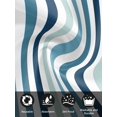 thumbnail image 7 of Teal Blue Stripe Cloth Napkins Set of 4 Reusable Dinner Napkins, Ombre Geometric Aqua Vertical Striped Cocktail Napkin Washable Table Napkins for Wedding/Holiday Party/Baby Shower 20"x20", 7 of 7