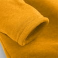 thumbnail image 6 of Women's High Neck Fleece-Lined Mid-Length Sweatshirt, Thermal Long Sleeve Pullover Top with Plush Interior for Winter Warmth, Casual Loungewear and Everyday Comfort Yellow XXXL, 6 of 6