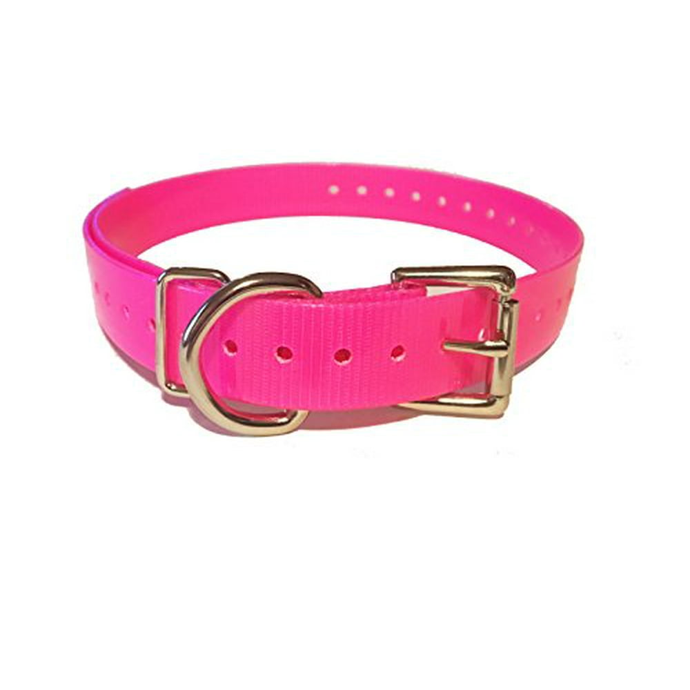 Sparky PetCo 3/4" Neon Pink Roller Buckle Replacement Dog Collars for Garmin Delta, Sportdog