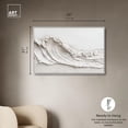 thumbnail image 5 of Wave on White Canvas Neutral Boho by Art Remedy, White Frame, 45 x 30, 5 of 7