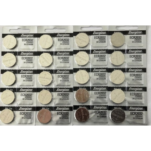 Energizer Watch/Electronic Batteries, 3V, 2032, New Super Size Package 20 Batteries (Lithium Button Cell)