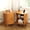 Yellow, variant on 2-Piece Nightstand Set with Charging Station Mid-Century Modern, Yellow Fluted Side Tables with Sliding Door & Adjustable Shelf, Space-Saving End Table for Bedroom, Living Room