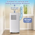 thumbnail image 5 of JoanKaren Portable Air Conditioner 10000 BTU,Portable Quiet 3-in-1 AC Unit,Cools Rooms Up to 450 Sq.Ft,24H Timer,Remote Control,White, 5 of 9