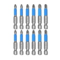 thumbnail image 3 of Broca de destornillador antideslizante de 50mm PH1/PZ1/PH2/PZ2/PH3/PZ3, taladro de aleación de acero, reparación de alta presión, herramientas manuales de trabajo de impacto ranurado, 12 piezas Inevent TO000834-01, 3 of 7