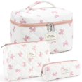 thumbnail image 1 of Bolsa de maquillaje UUYUUY Set de algodón acolchado de 3 piezas para mujer, 1 of 7