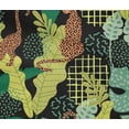 thumbnail image 4 of oneOone Cotton Flex Olive Green Fabric Tropical Leaves & Leopard Dress Material Fabric Print Fabric By The Yard 40 Inch Wide, 4 of 4