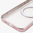 thumbnail image 4 of Dteck MagSafe Compatible Clear Case for iPhone 13 Pro Max, Slim Plating Transparent PC Cover Magnetic Rugged Case, Rosegold, 4 of 4