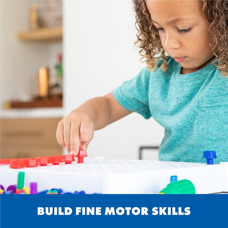 Learning Resources Design & Drill Atelier Des Formes – 73 Pièces Avec Perceuse électrique, STEM Dès 3 Ans