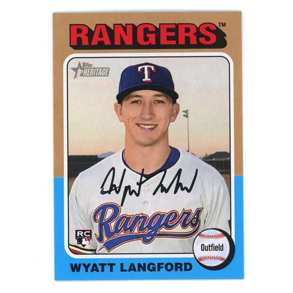 MLB 2024 Topps Heritage   Wyatt Langford #581 (Rookie)