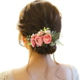 thumbnail image 1 of XASZHN Flower Metal Hair Combs Slide Clips Floral Bows Barrettes Set Pink_004 One Size, 1 of 5
