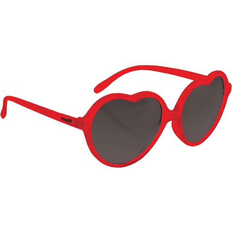 Heart-shaped Sunglasses Designer Party Tinted Lens Eyewear 400 Shades Red  Gradient Red 