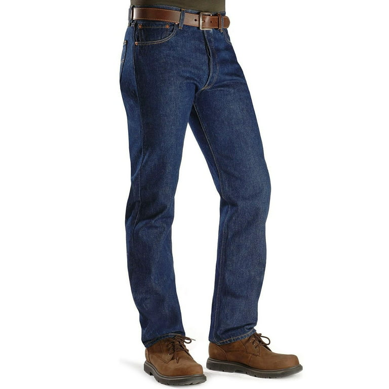 Levis Mens 501 Original Fit Jeans Regular 36W x 38L Rigid