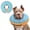 Blue, variant on Supet Inflatable Dog Recovery Collar, Soft Adjustable Donut Collar to Prevent Licking, Comfortable Post-Surgery E-Collar