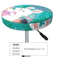 thumbnail image 4 of Fotbe Happy easter Pattern Stool Covers Round,Waterproof Round Bar Stool Covers Bar Chair Covers Washable Stool Cushion Slipcover for 12-14 Inch Chair-13 inch, 4 of 7