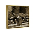 thumbnail image 4 of Stupell Industries Vintage Western Cowboys Sitting Sepia Photography Photograph Metallic Gold Floating Framed Canvas Print Wall Art, Design by Lisa Dearing, 4 of 5