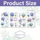 thumbnail image 5 of Calcomanías de pared de hortensias, pegatinas de pared de flores azules, pegatinas decorativas impermeables de PVC, murales de pared de mariposas florales de verano y primavera, calcomanías, 5 of 6