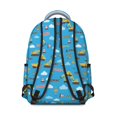 thumbnail image 3 of Excavator and Crane Blue Pattern Backpack for School, Cute School Bag with Adjustable Shoulder Straps and Padded Back, 15.3"x11"x7.1", 3 of 5