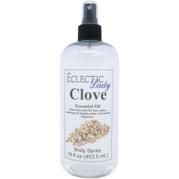 Clove Body Spray, Eclectic Lady, Hydrating Mist, Unisex, 16 oz