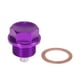 thumbnail image 1 of 1 Juego M18 x 1,5 Tornillo Magnético Aceite Drenaje Tapón Sumidero Drenaje Tuerca Violeta, 1 of 1