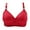 Red, variant on DPTALR Under $5 Womens Plus Size Bar Wire Free Comfortable Lace Breathable Bra Underwear No Rims