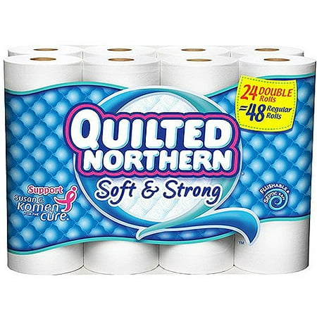 Quilted Northern Soft & Strong Bathroom Tissue, Unscented, 24ct