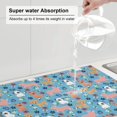 thumbnail image 6 of Kdxio Cute Dog for Dish Drying Mat,24*18 inch Absorbent Dish Drainer Kitchen Counter,Large Size Dish Drying Pad for Countertops,Draining Racks, 6 of 9