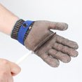thumbnail image 3 of Guantes de trabajo resistentes a cortes, 2 uds. Guantes de trabajo resistentes a cortes Guantes de alambre de acero inoxidable diseñados a medida, 3 of 12