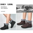 thumbnail image 6 of Womens Winter Snow Boots Faux Fur Lined Warm Waterproof Ankle Boots, 6 of 10
