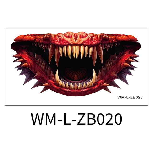 RKSTN Mouth Stickers Halloween Horror Mouth Tattoo Sticker Smile Lip Sticker J