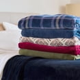 thumbnail image 7 of Berkshire Life Cozy Luxe Plush Bed Blanket, Black, Twin Size, 7 of 7