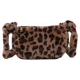 thumbnail image 2 of Qarigey Bolsos de felpa de moda para mujer - Bolsos de hombro convenientes y duraderos Monederos para axilas Moderno Ligero Clásico Bolsas de mensajero y de hombro café, 2 of 6