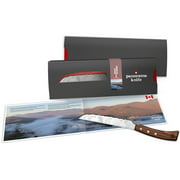 PanoramaKnife Canadian Wildlife Universal Knife - Serrated Steel Blade & Walnut Handle